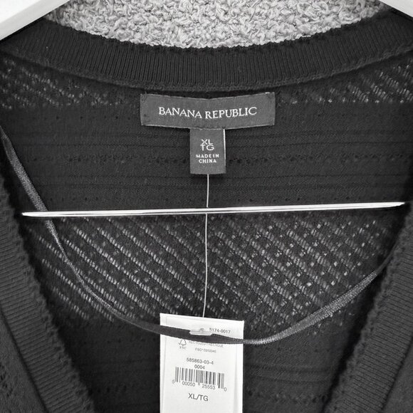 Banana Republic Short Sleeve Pointelle Lace Knit Cardigan / Top - Picture 5 of 7